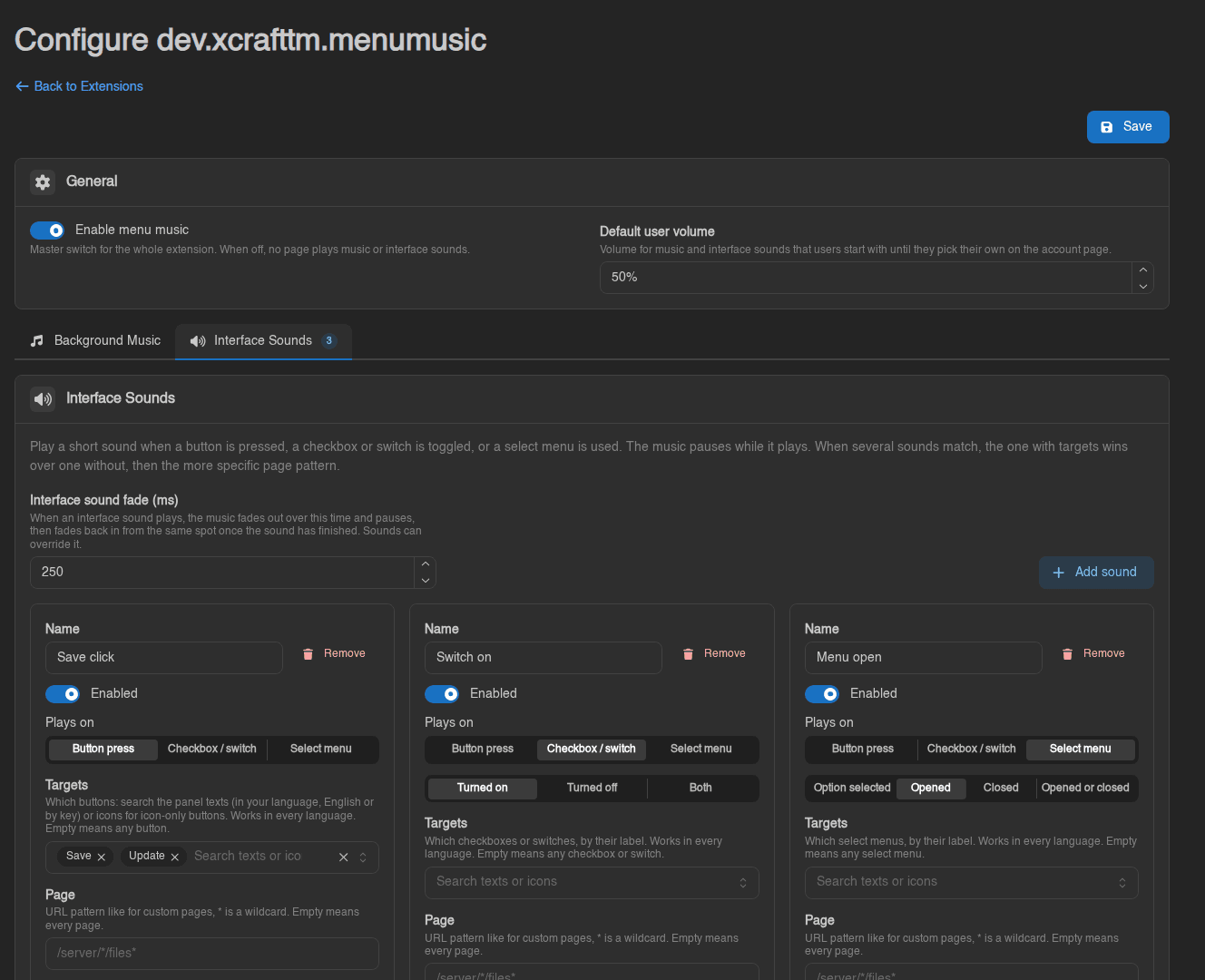 Menu Music screenshot 1