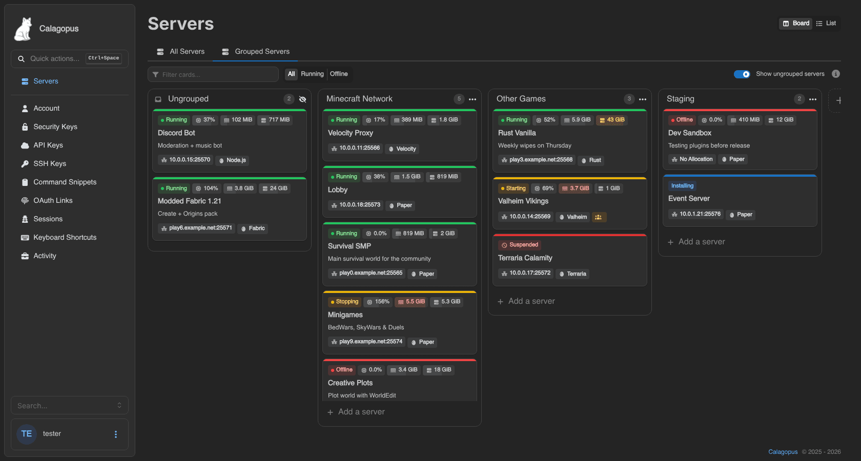 Kanban Servers
