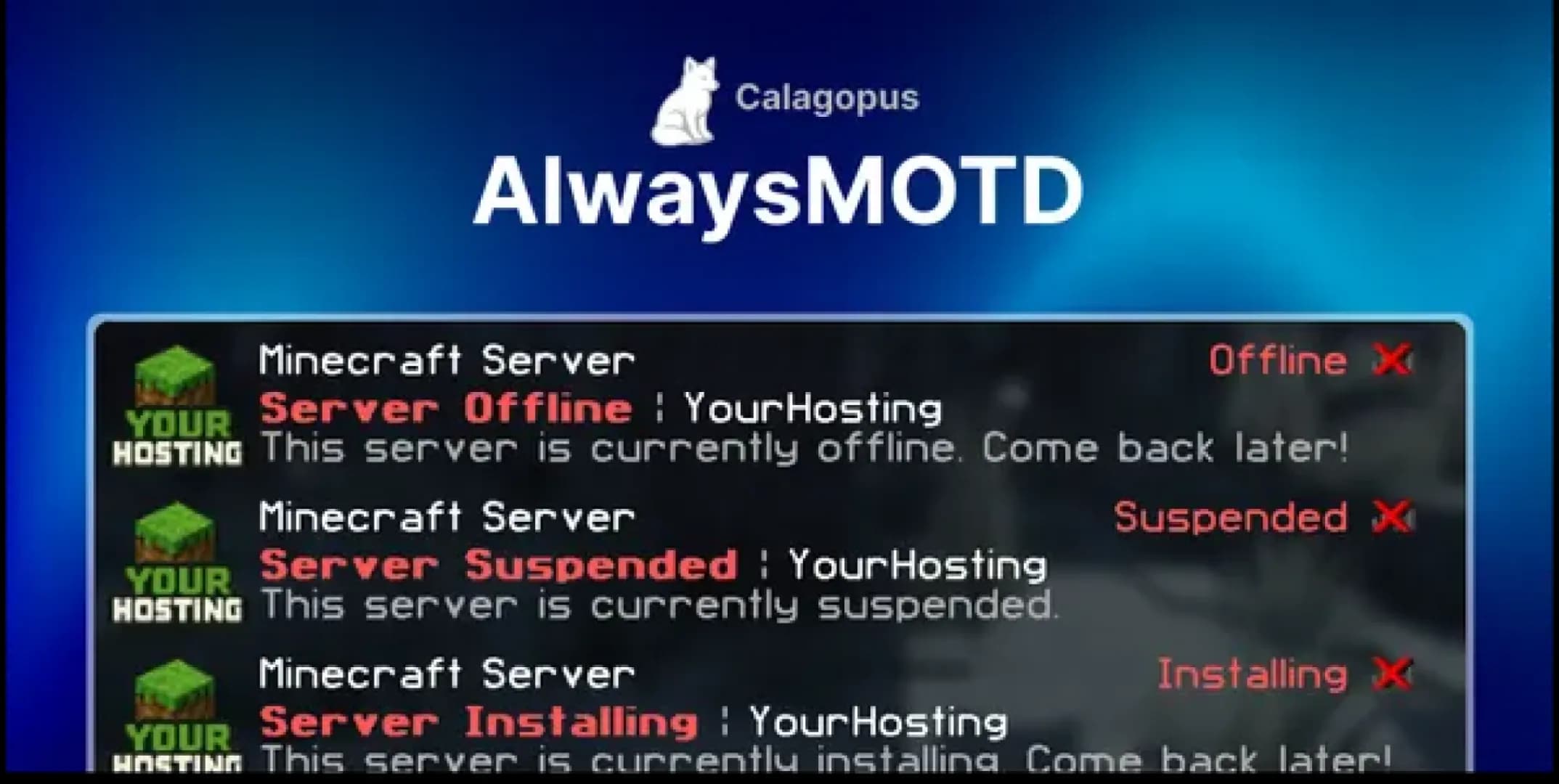 AlwaysMOTD Addon | Calagopus screenshot 1
